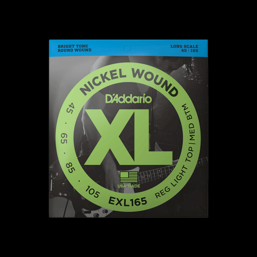 D'Addario - EXL165 XL Nickel Wound Regular Light Bass Strings 45-105
