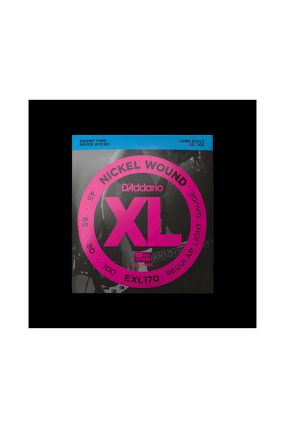 D'Addario - EXL170 XL Nickel Wound Regular Light Bass Strings 45-100