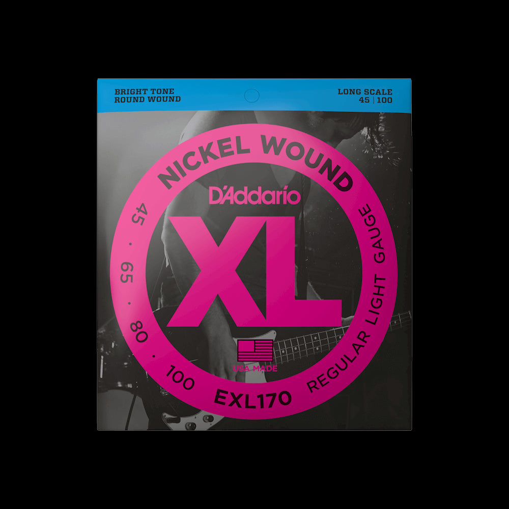 D'Addario - EXL170 XL Nickel Wound Regular Light Bass Strings 45-100
