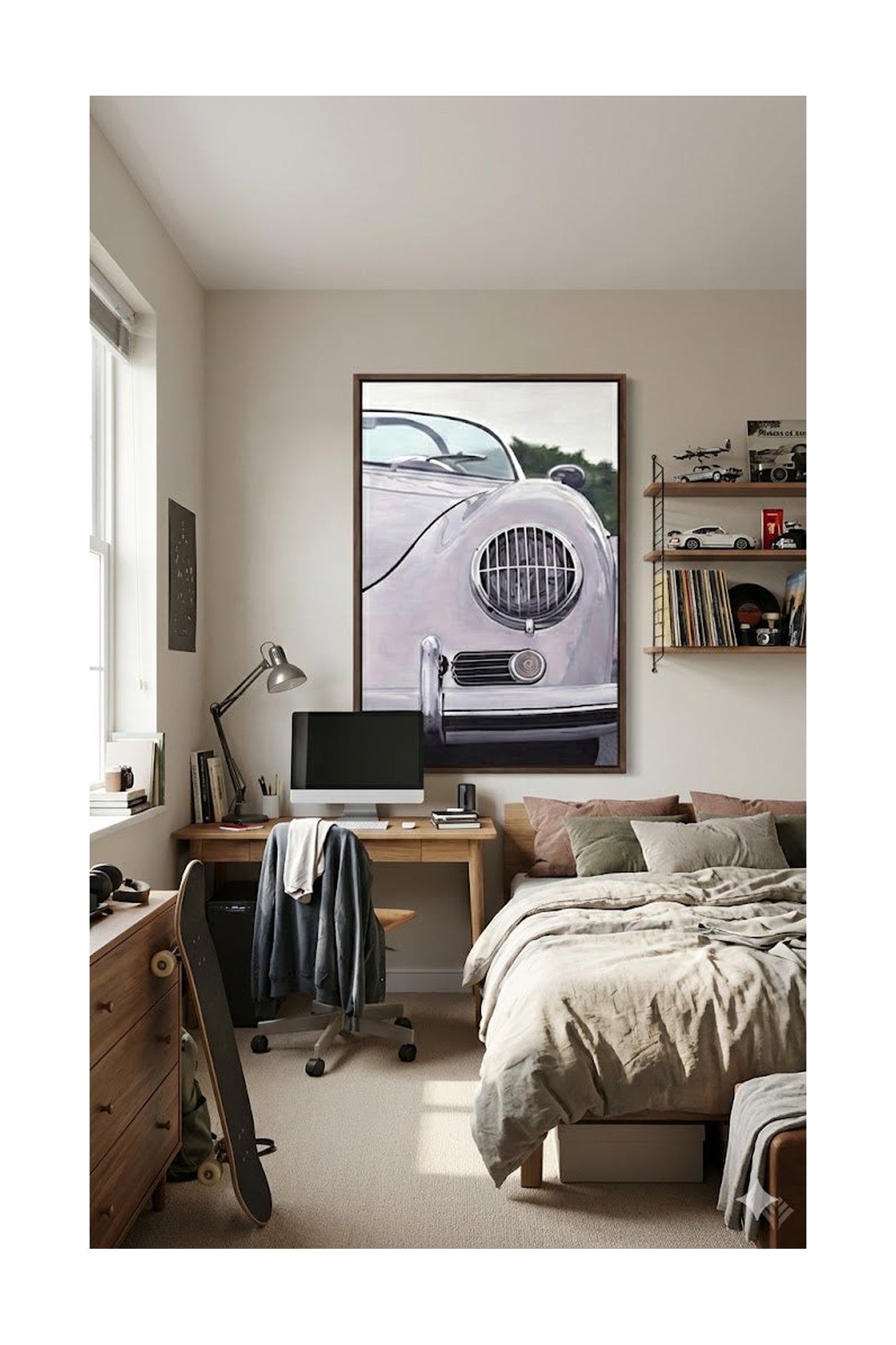 Mauricio Wencelblat Metal 1956 Porsche 356 - 48" x 36" Print on metal