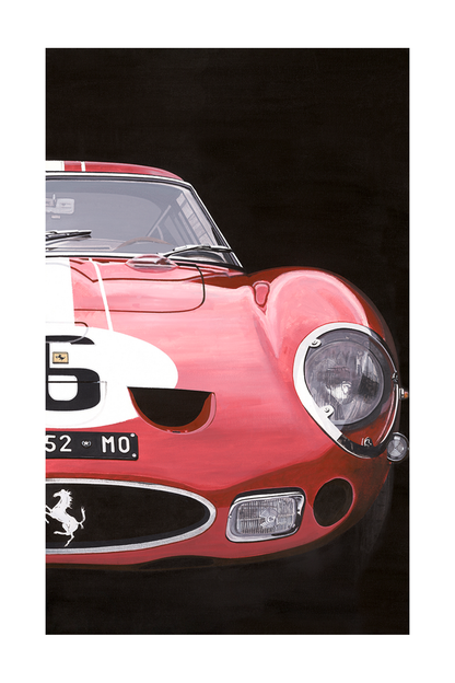 Mauricio Wencelblat Metal Ferrari GTO - 48" x 36" Print on metal