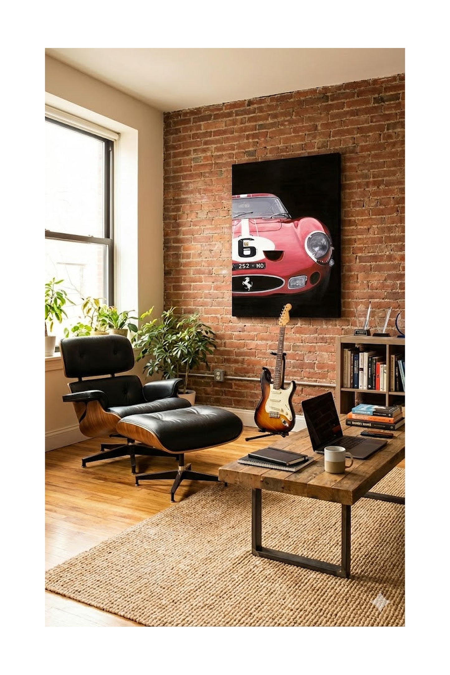 Mauricio Wencelblat Metal Ferrari GTO - 48" x 36" Print on metal