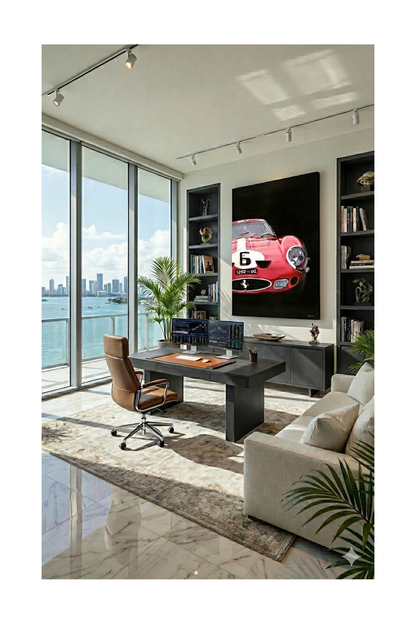 Mauricio Wencelblat Metal Ferrari GTO - 48" x 36" Print on metal