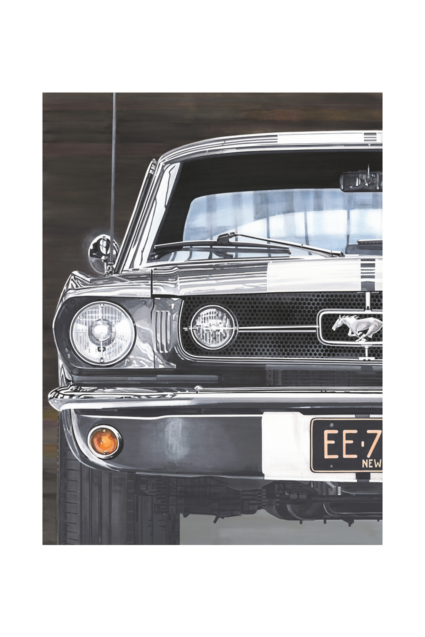 Mauricio Wencelblat Metal Mustang GT 1967 - 48" x 36" Print on metal