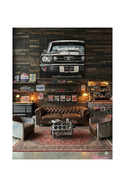 Mauricio Wencelblat Metal Mustang GT 1967 - 48" x 36" Print on metal