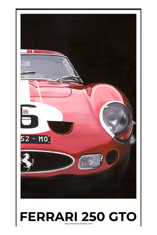 Mauricio Wencelblat Ferrari GTO - 26" X 15" Print
