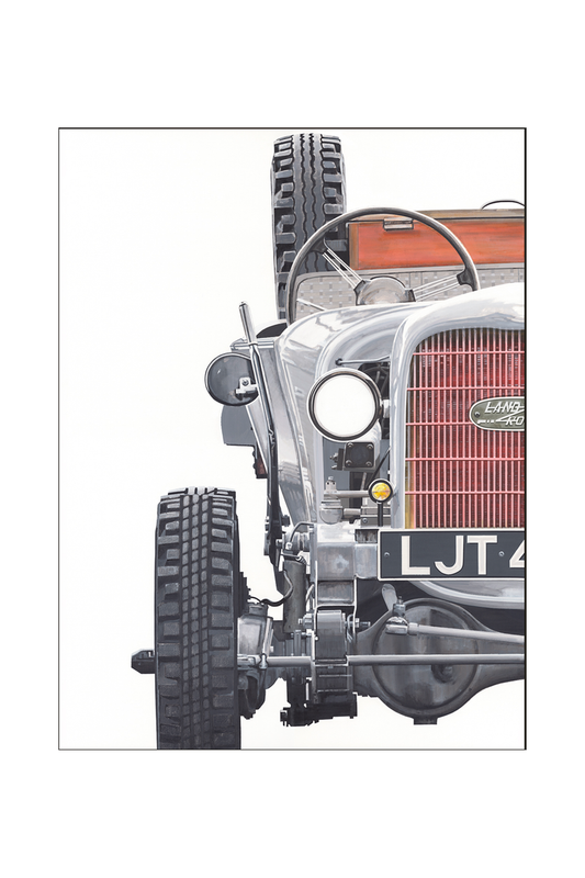 Mauricio Wencelblat Metal Land Rover Desert Patrol - 48" x 36" Print on metal