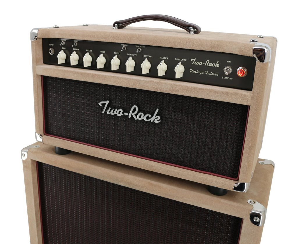 IN STOCK - Two-Rock Vintage Deluxe 35 Watt Head - Dogwood Suede, Brown Chassis