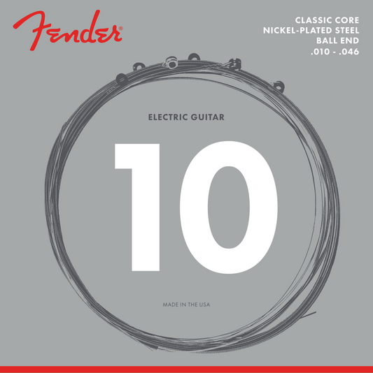 Fender Classic Core Vintage Nickel Ball End Electric Guitar Strings -.010-.046 Regular - Walt Grace Vintage