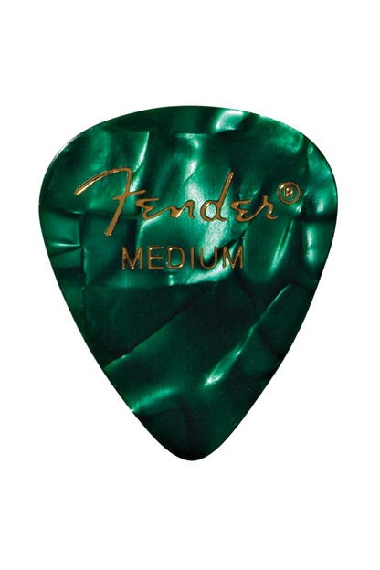 Fender Shape 351 Guitar Pick - Green Moto