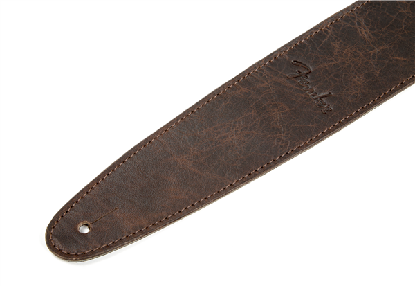 Fender Artisan Crafted Leather Guitar Strap 2.5" - Brown - Walt Grace Vintage
