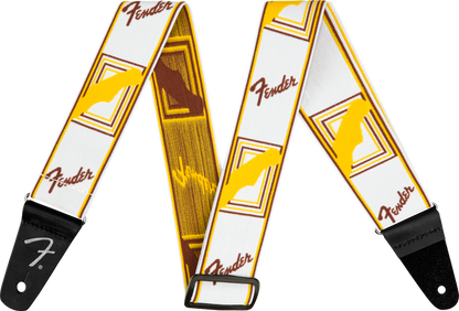Fender Weightless Black Monogram Strap - Walt Grace Vintage