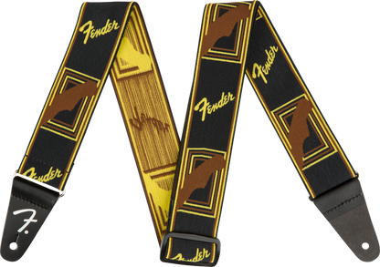 Fender Weightless Black Monogram Strap - Walt Grace Vintage