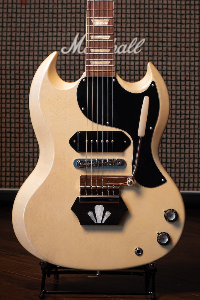 Gibson Custom Shop Brian Ray '62 SG Junior Electric Guitar - White Fox Gloss - Walt Grace Vintage