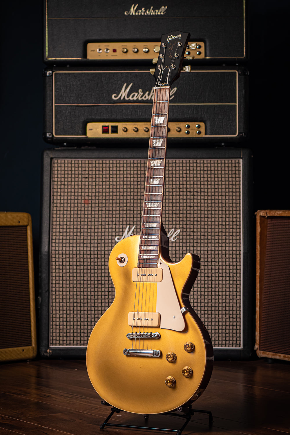 2011 Gibson Les Paul R6 Custom Shop 1956 Electric Guitar - Gold Top - Walt Grace Vintage