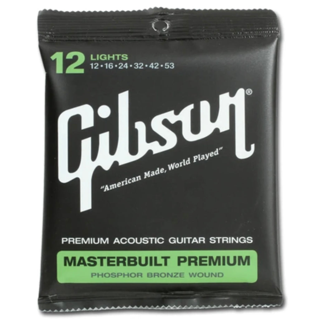 Gibson - Masterbuilt Premium Acoustic Guitar Strings 12-53 - Walt Grace Vintage