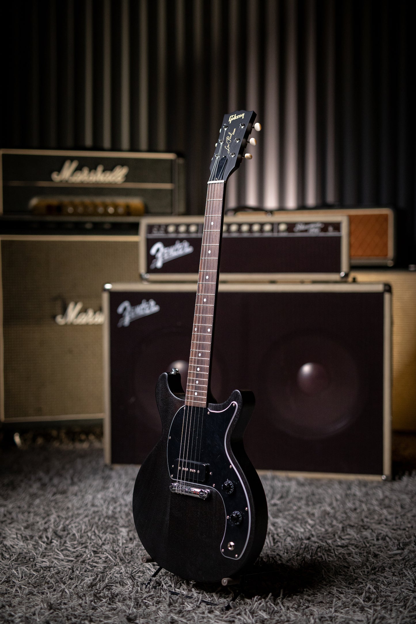 Gibson Les Paul Special Tribute Doublecut Electric Guitar - Worn Ebony - Walt Grace Vintage