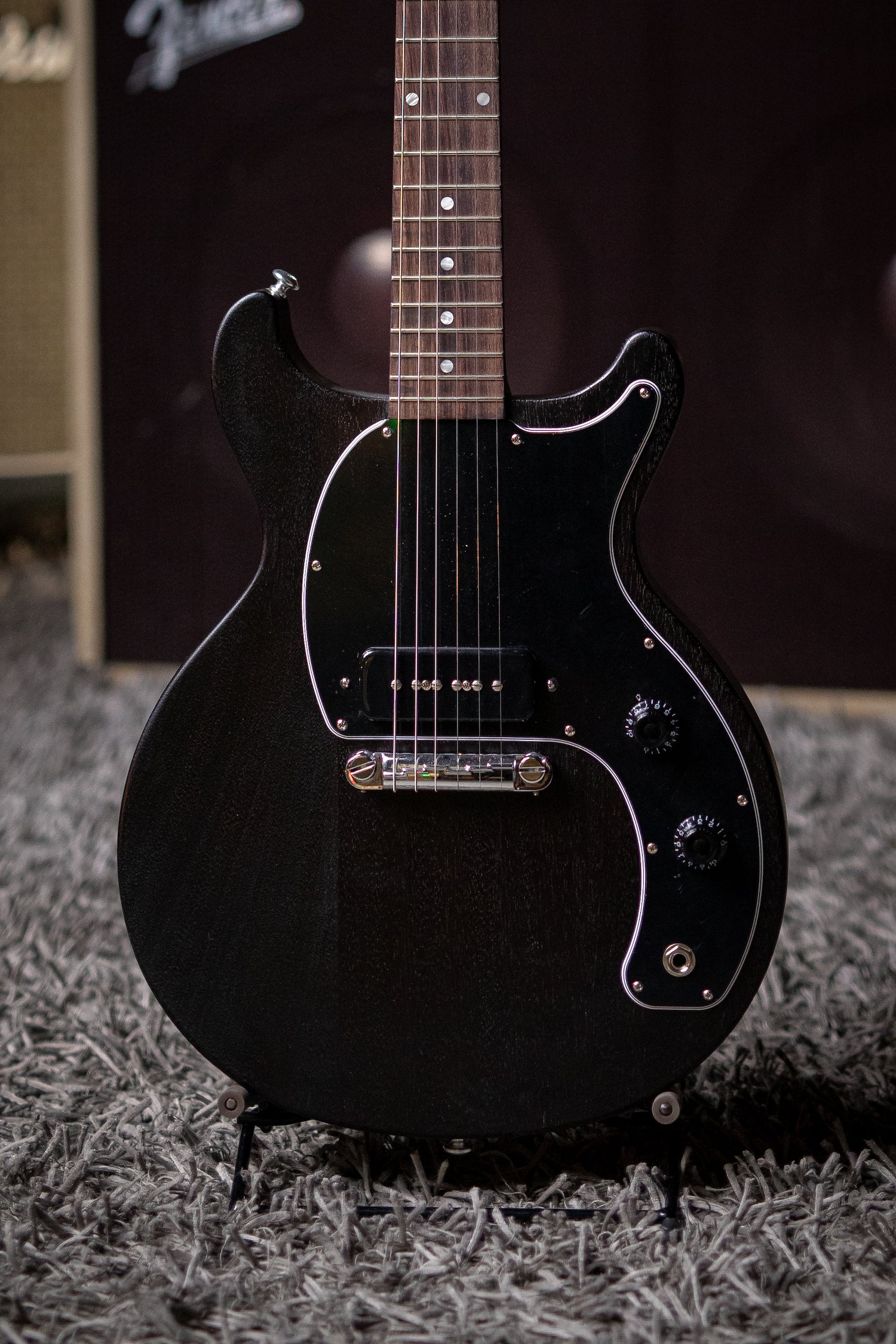 Gibson Les Paul Special Tribute Doublecut Electric Guitar - Worn Ebony - Walt Grace Vintage