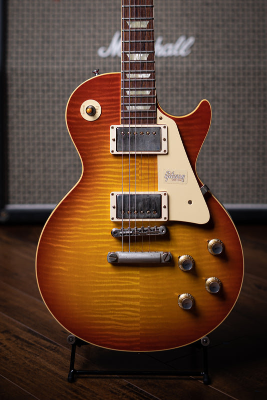 Gibson Custom Shop 1960 Les Paul Reissue Electric Guitar - VOS Washed Cherry Burst - Walt Grace Vintage