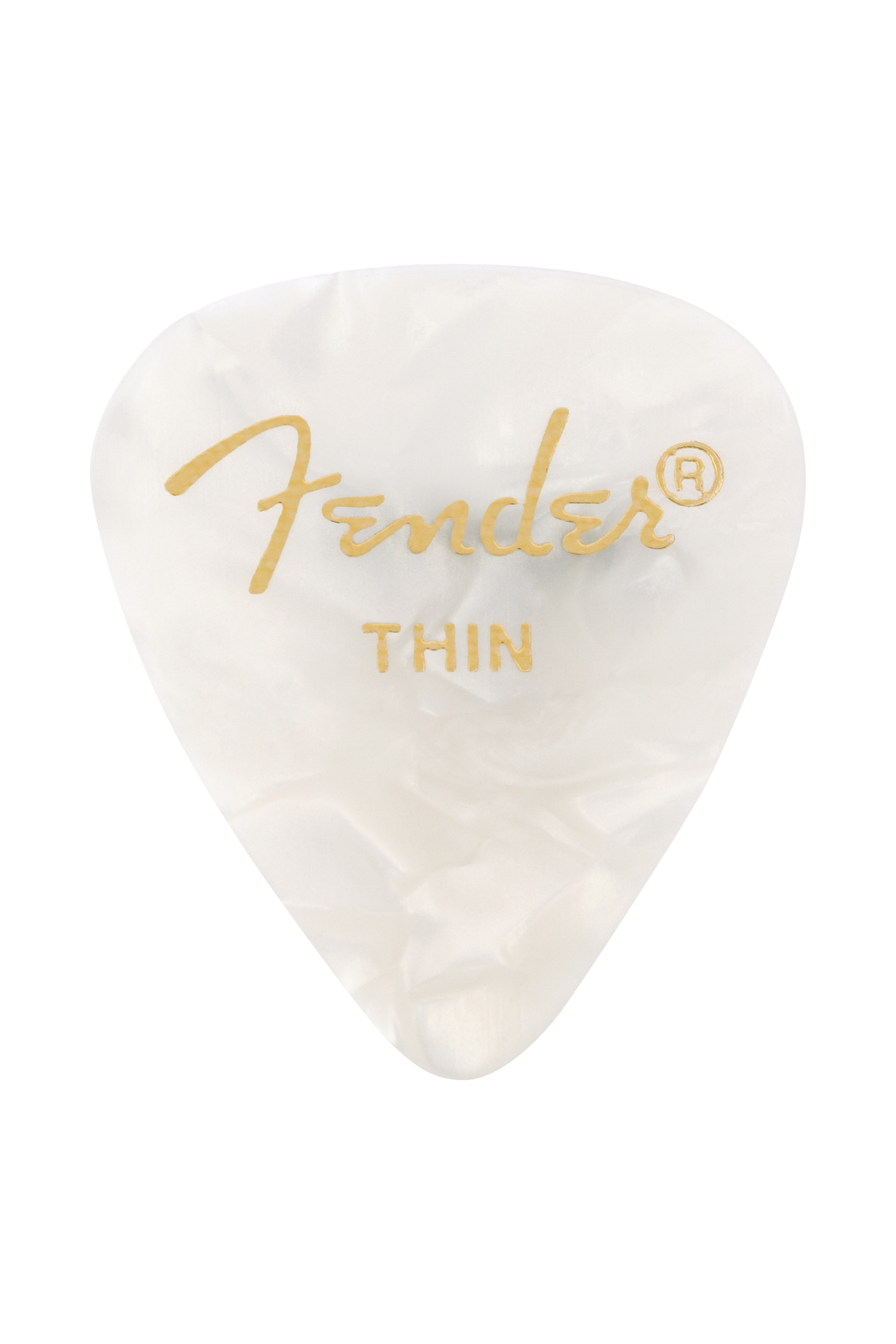Fender Shape 351 Guitar Pick - White Moto
