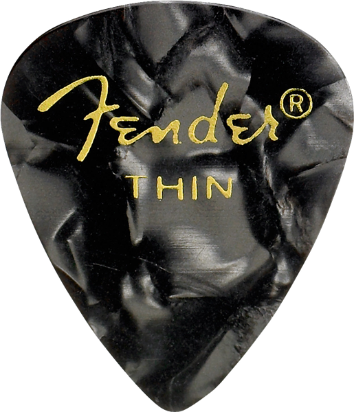 Fender Shape 351 Guitar Pick Black Moto