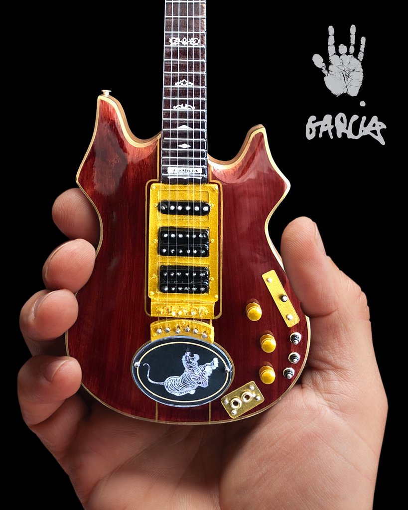 Jerry Garcia Tiger - Mini Guitar - Walt Grace Vintage