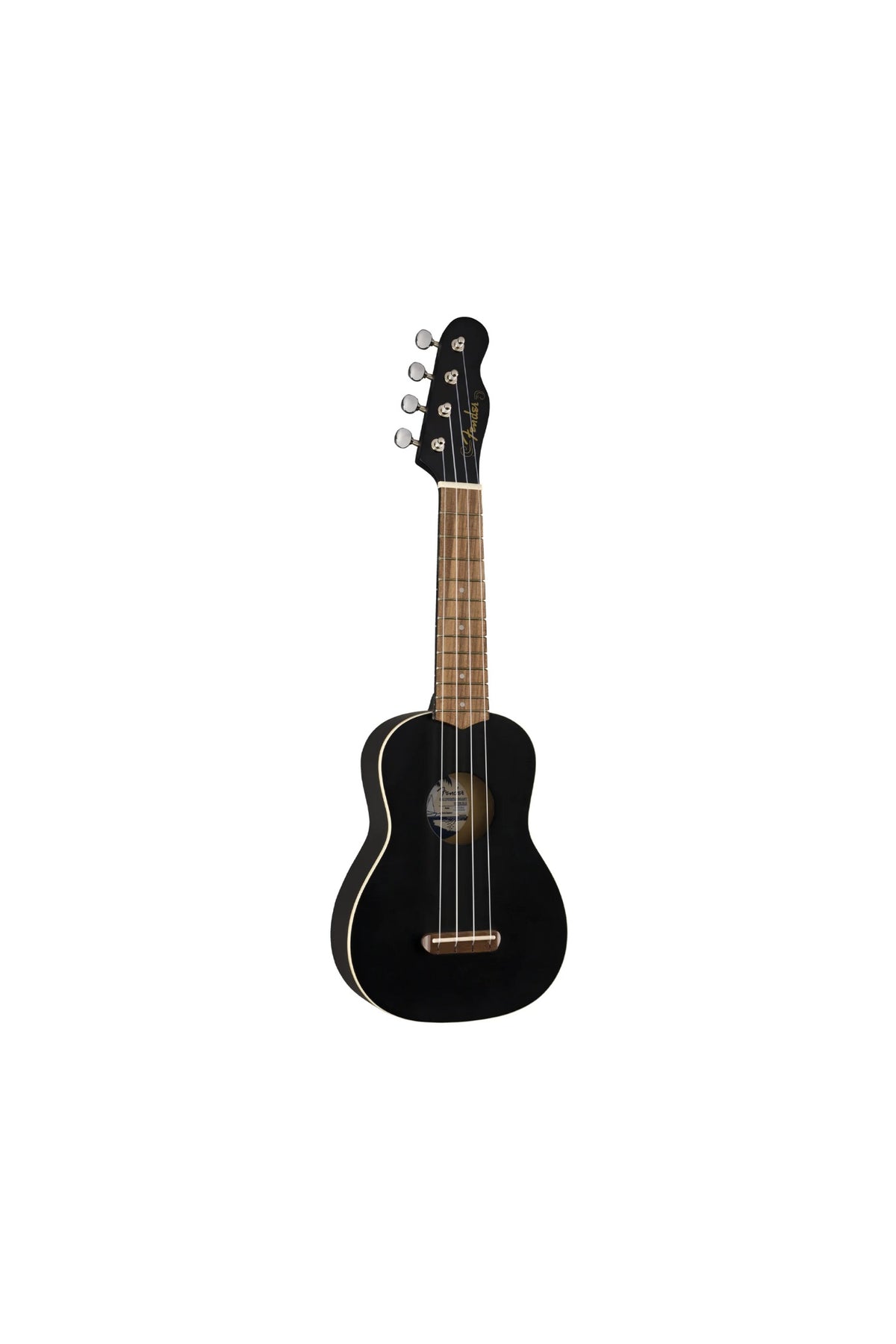 Fender Venice Soprano Ukulele Walnut Fingerboard - Black