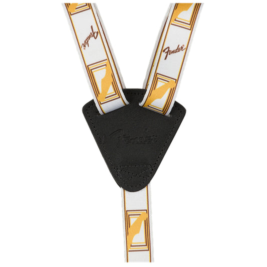 Fender Ukulele Strap - White, Brown, Yellow - Walt Grace Vintage