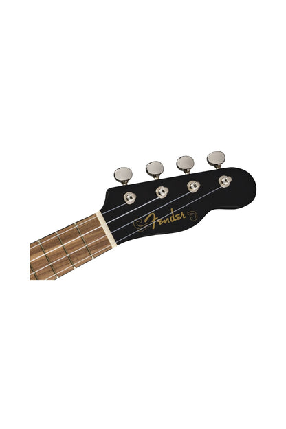 Fender Venice Soprano Ukulele Walnut Fingerboard - Black