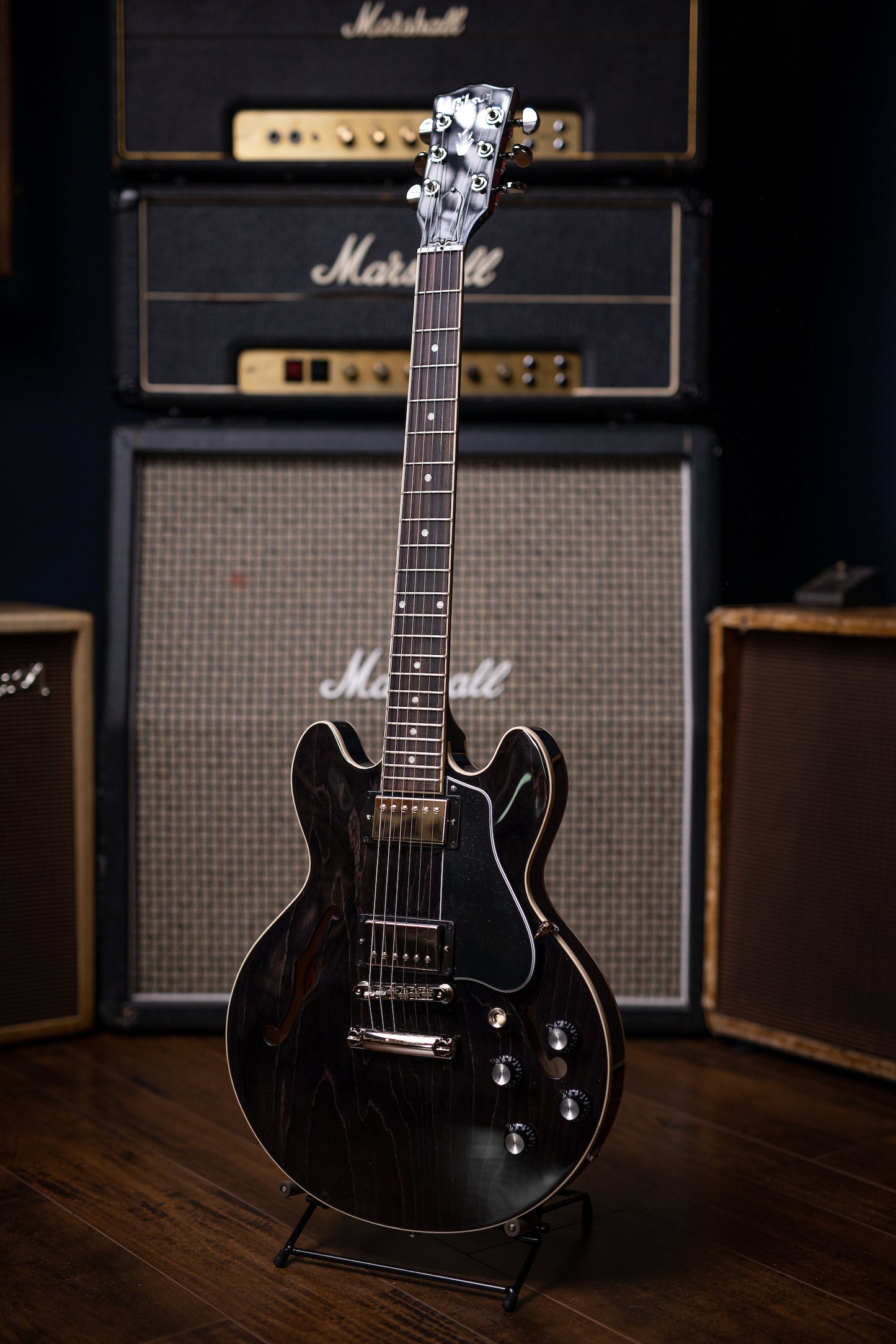 Gibson ES-339 Electric Guitar - Trans Ebony - Walt Grace Vintage
