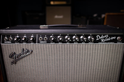 Fender ‘65 Deluxe Reverb 22-watt 1x12” Tube Combo Amp - Black Tolex - Walt Grace Vintage