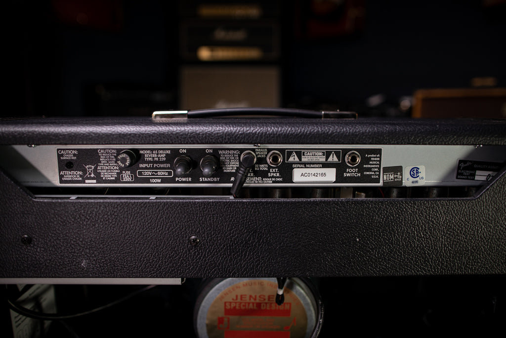 Fender ‘65 Deluxe Reverb 22-watt 1x12” Tube Combo Amp - Black Tolex - Walt Grace Vintage