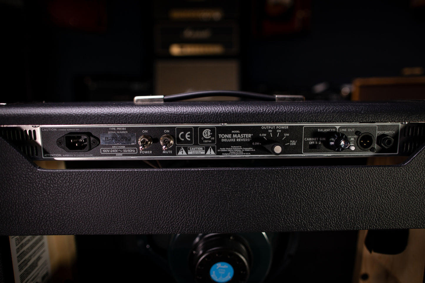 Fender Deluxe Reverb Tone Master 100 Watt 1x12” Combo Amp - Black Tolex - Walt Grace Vintage