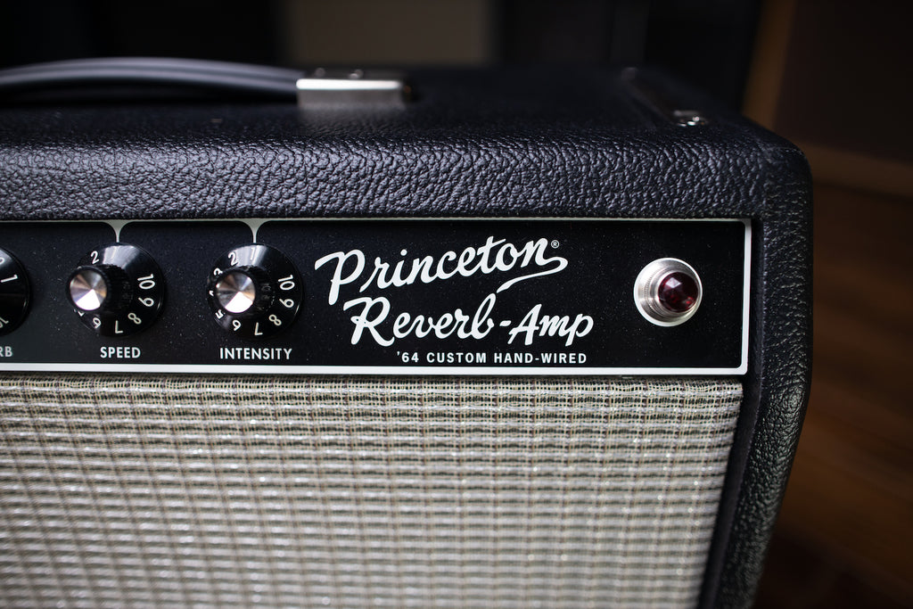 Fender '64 Custom Princeton Reverb Hand-wired Combo Amp - Black Tolex - Walt Grace Vintage