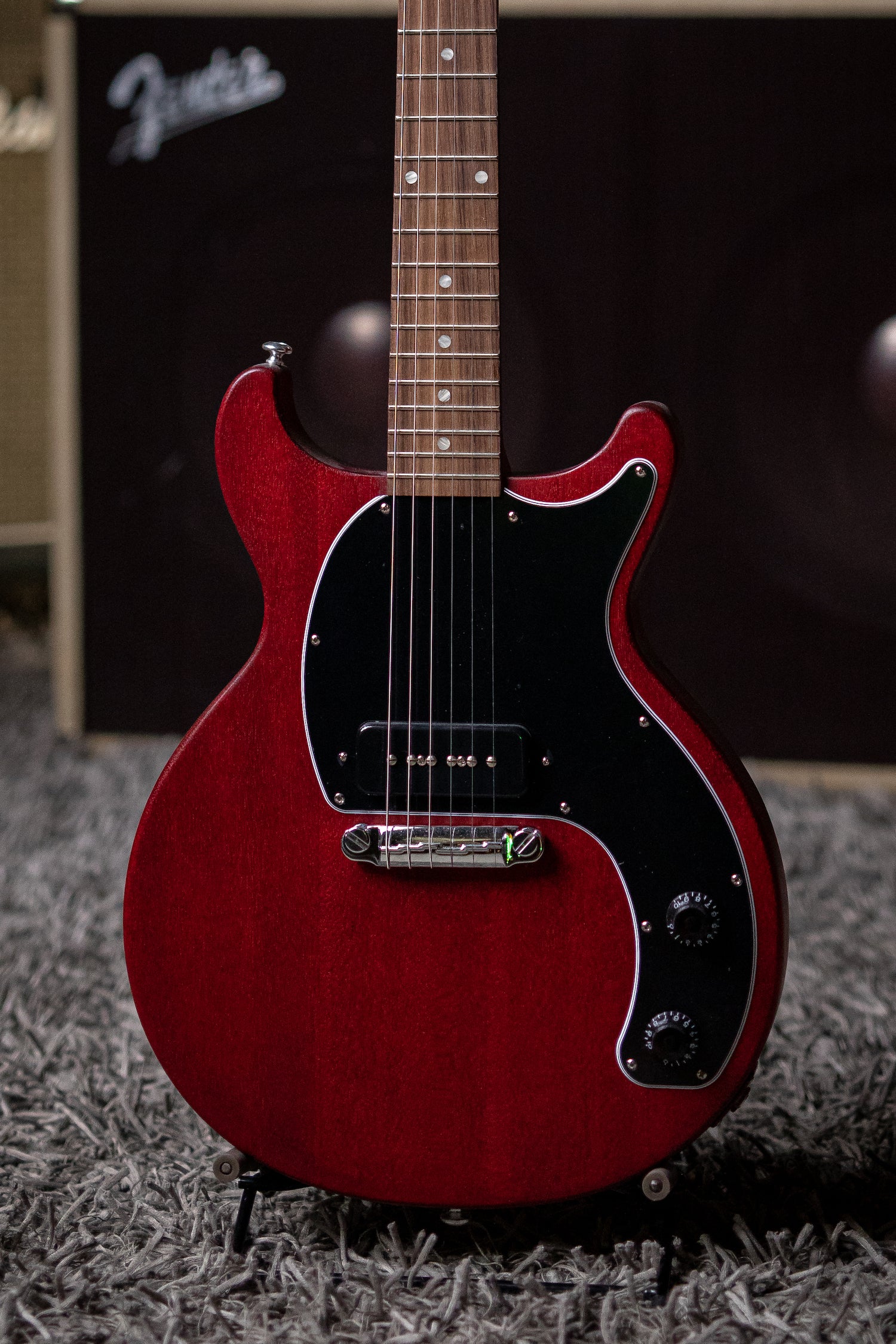 Gibson Les Paul Junior Tribute Doublecut Electric Guitar - Worn Cherry - Walt Grace Vintage