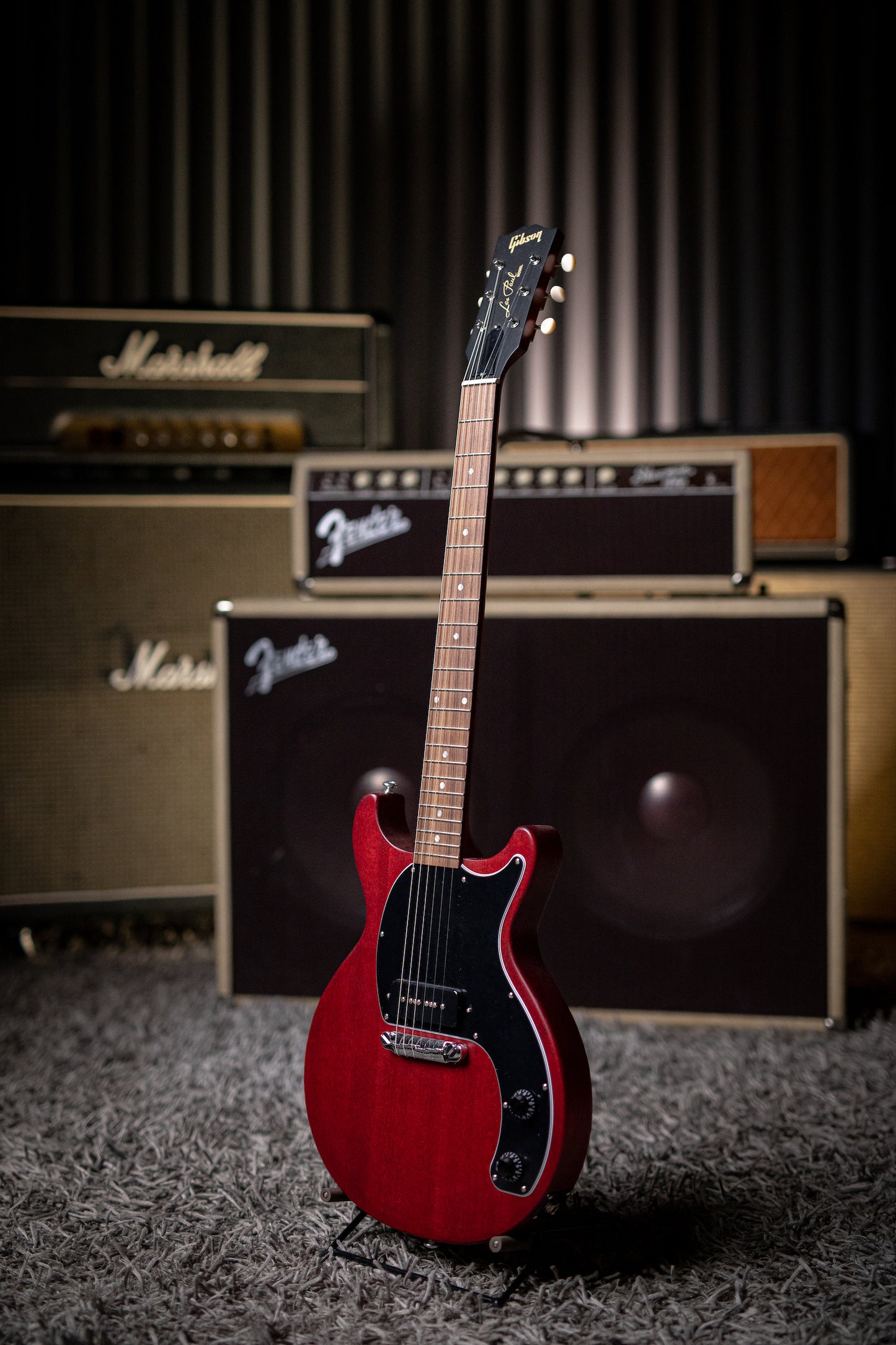 Gibson Les Paul Junior Tribute Doublecut Electric Guitar - Worn Cherry - Walt Grace Vintage