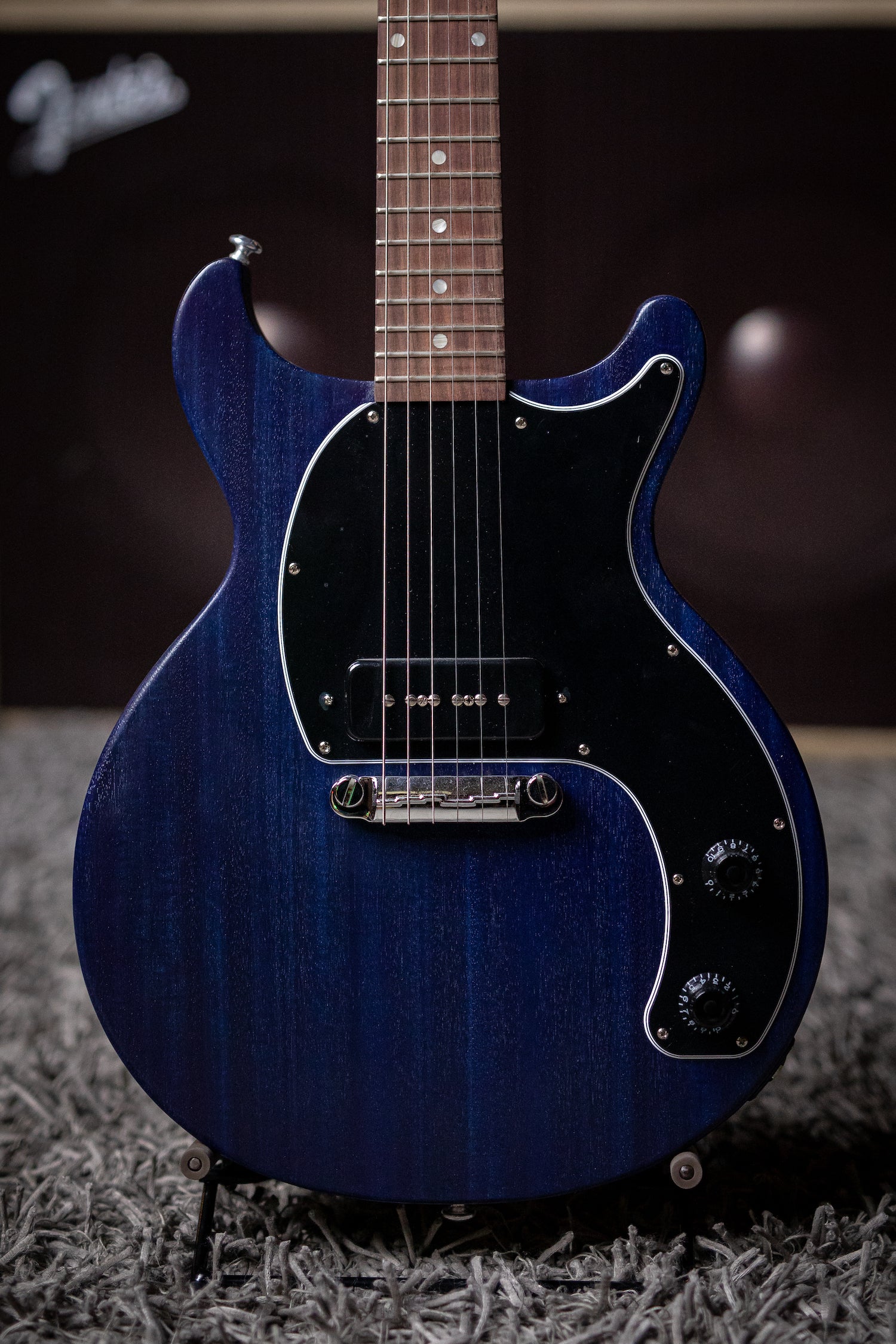 Gibson Les Paul Junior Tribute Doublecut Electric Guitar - Blue Stain - Walt Grace Vintage