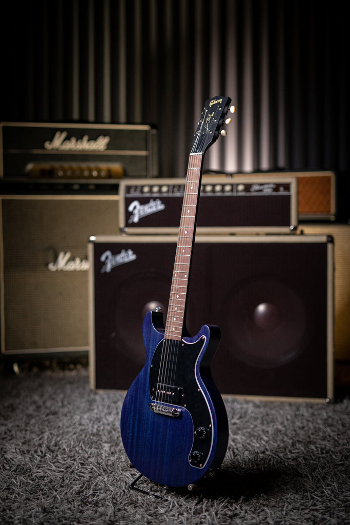 Gibson Les Paul Junior Tribute Doublecut Electric Guitar - Blue Stain - Walt Grace Vintage