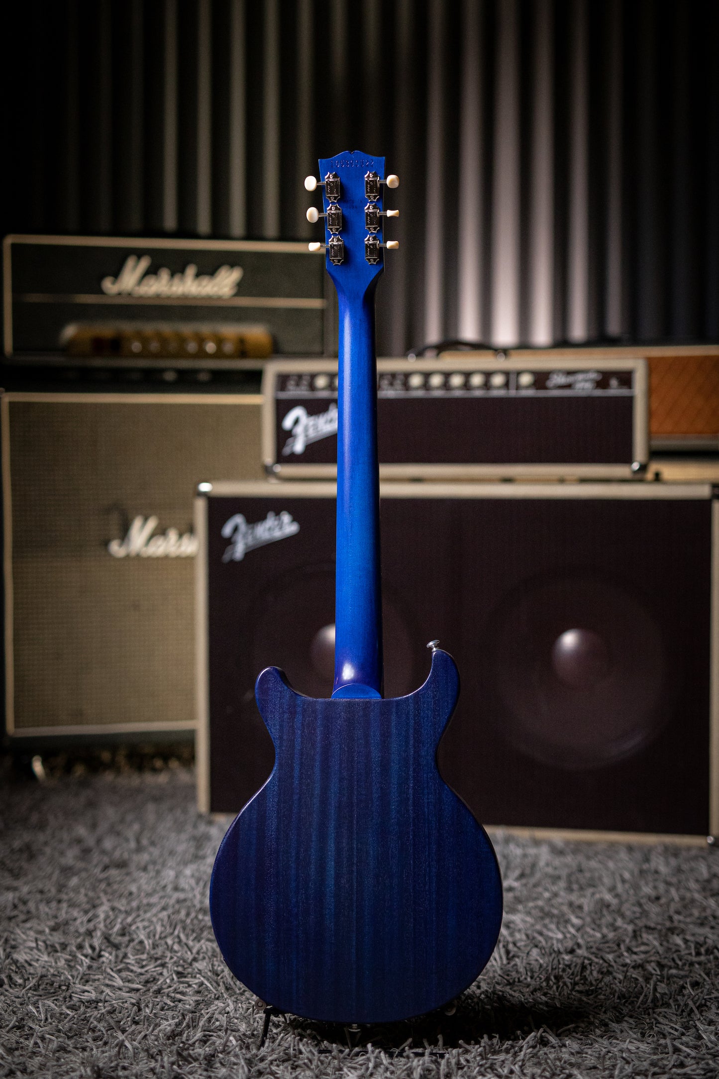 Gibson Les Paul Junior Tribute Doublecut Electric Guitar - Blue Stain - Walt Grace Vintage