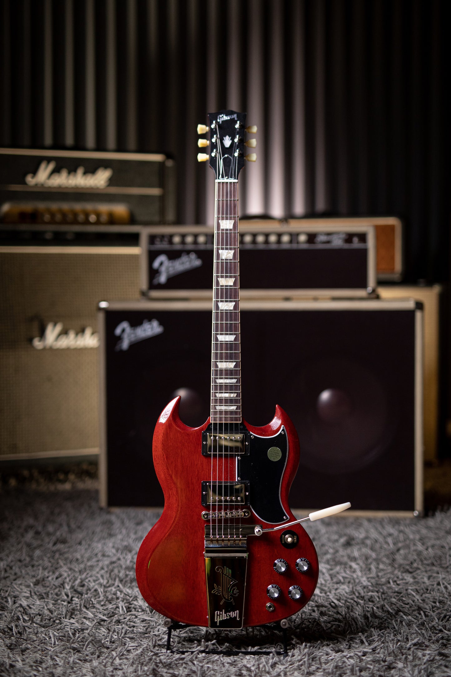 Gibson SG Standard '61 Maestro Vibrola Electric Guitar - Vintage Cherry - Walt Grace Vintage