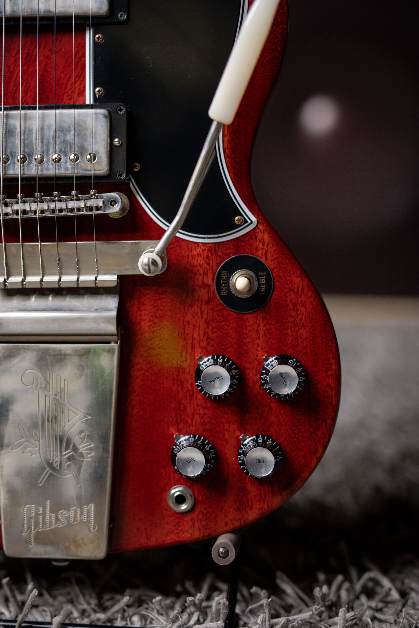Gibson Custom Shop 1964 SG Standard Reissue W/ Maestro Electric Guitar - VOS Cherry Red - Walt Grace Vintage