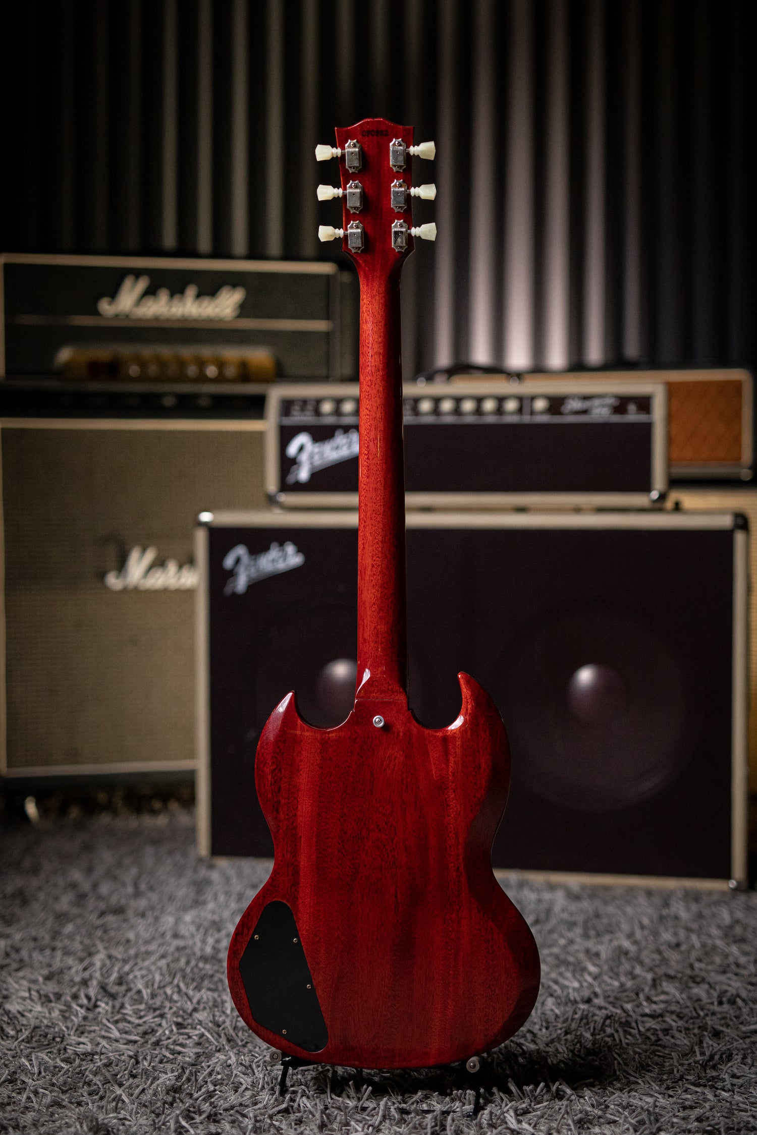 Gibson Custom Shop 1964 SG Standard Reissue W/ Maestro Electric Guitar - VOS Cherry Red - Walt Grace Vintage