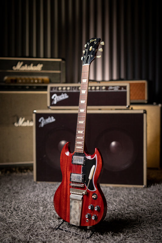 Gibson Custom Shop 1964 SG Standard Reissue W/ Maestro Electric Guitar - VOS Cherry Red - Walt Grace Vintage