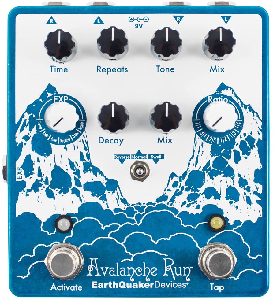 EarthQuaker Devices Avalanche Run V2 Reverb and Delay Pedal