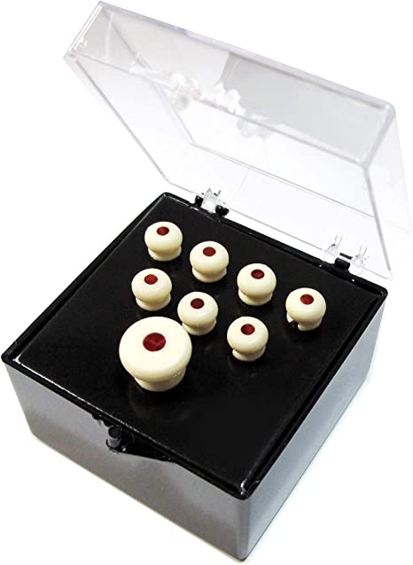 Martin Bridge & EndPin Set [WHITE/TORTOISE INLAY] - Walt Grace Vintage