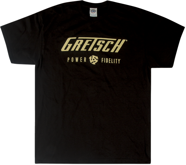 Gretsch Power Fidelity T-Shirt - Black - Walt Grace Vintage