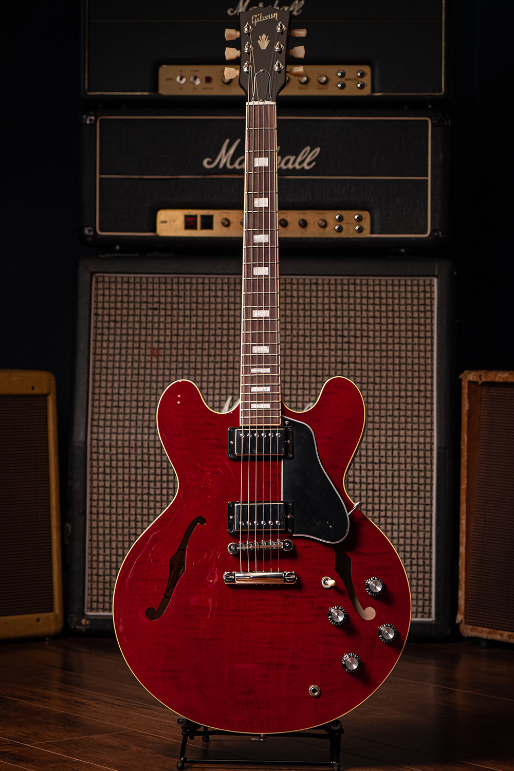 ES-335 Figured Electric Guitar - Sixties Cherry - Walt Grace Vintage