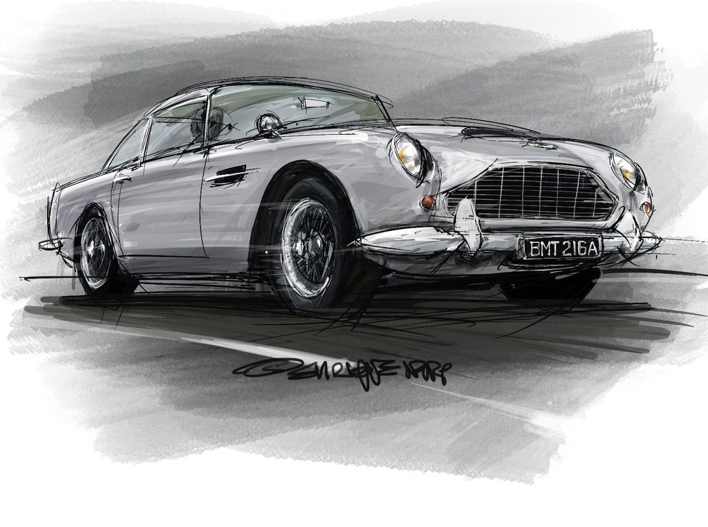 Enrique Napp - Aston Martin DB5 Print