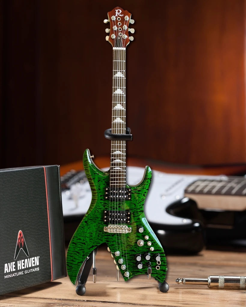 B.C. Rich® Bich Green Miniature Guitar Replica Collectible - Mini Guitar