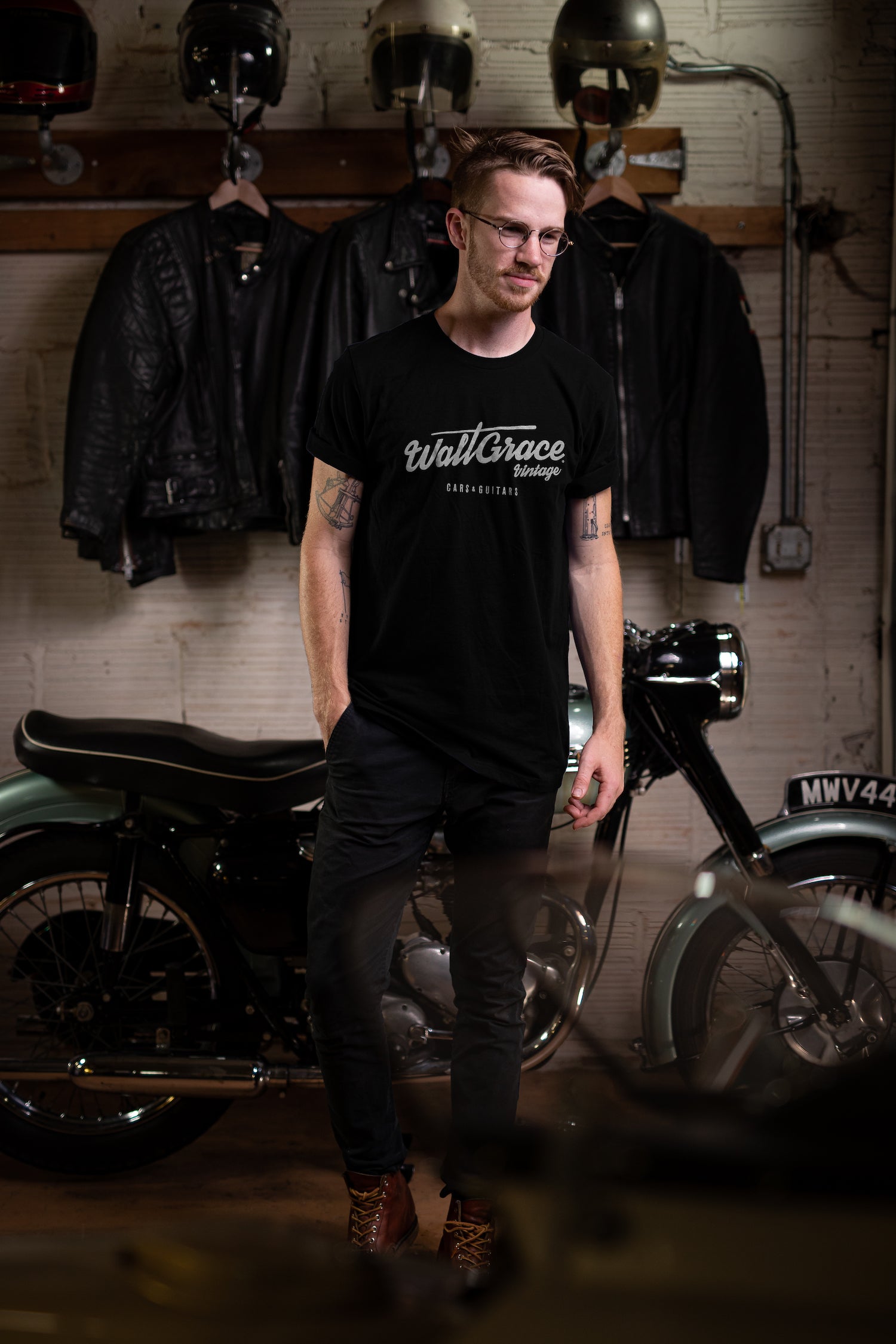 Walt Grace Vintage Logo Crewneck T-Shirt - Walt Grace Vintage